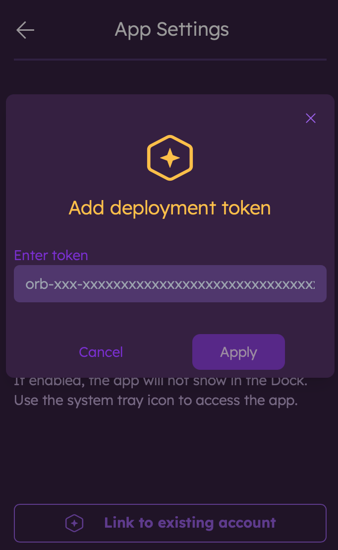 App Deployment Token