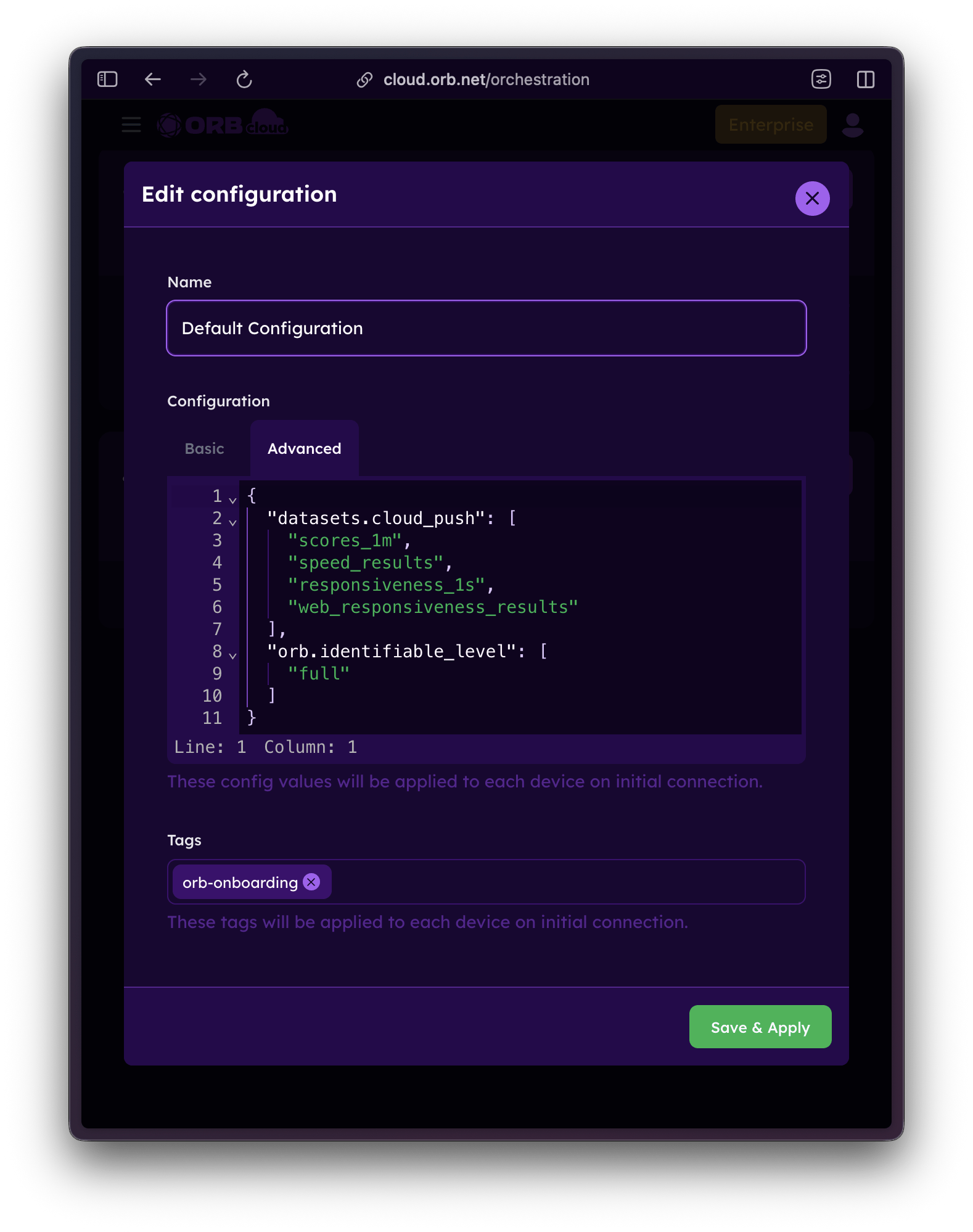 Identifiable Configuration