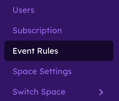 Manage Rules App Menu