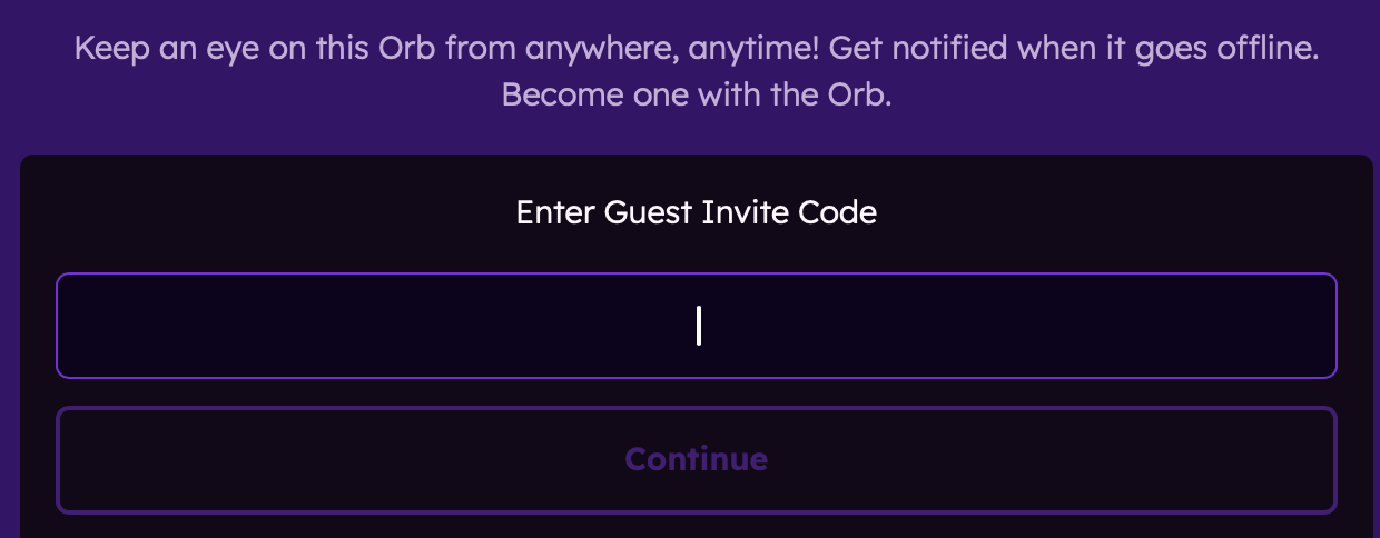 Guest Orb Link