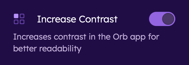 Increase Contrast