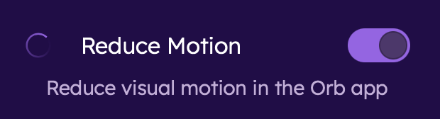 Reduce Motion