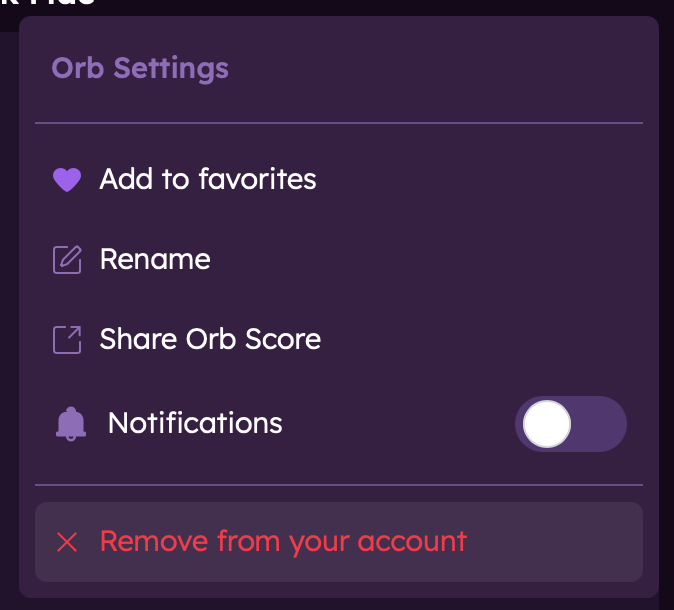 Remove Orb